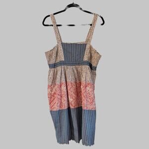 Kimchi Blue Cotton Eyelet Prairie Dress Large Floral Cottagecore Boho